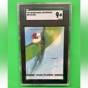 VULTURE 1993 SKYBOX MARVEL MASTERPIECES #40 SGC 9!!